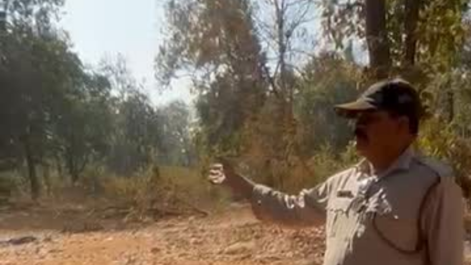 Forest officer at Bangursia site survey