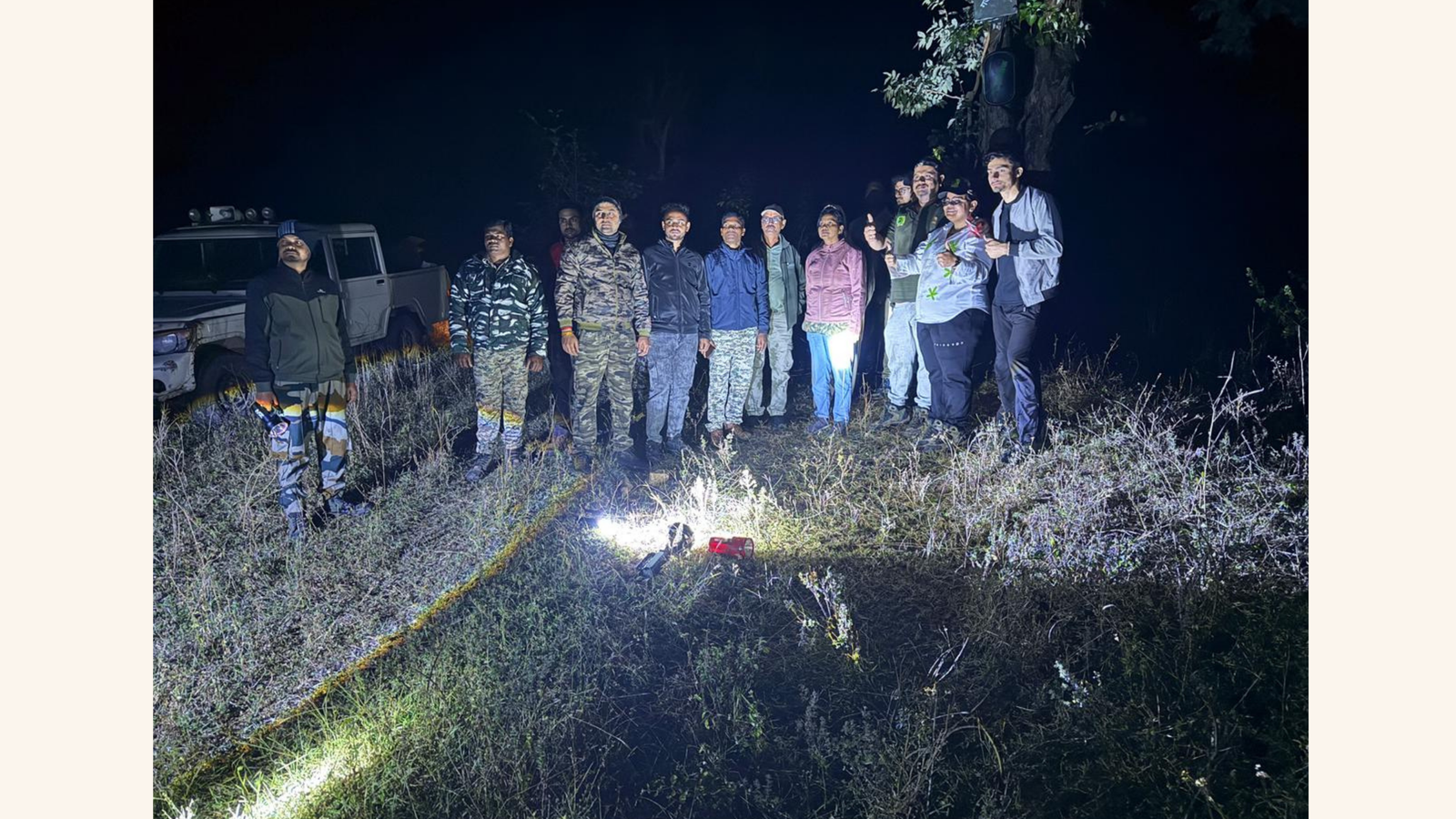 GAJ-DASTAK team conducting night field deployment operations